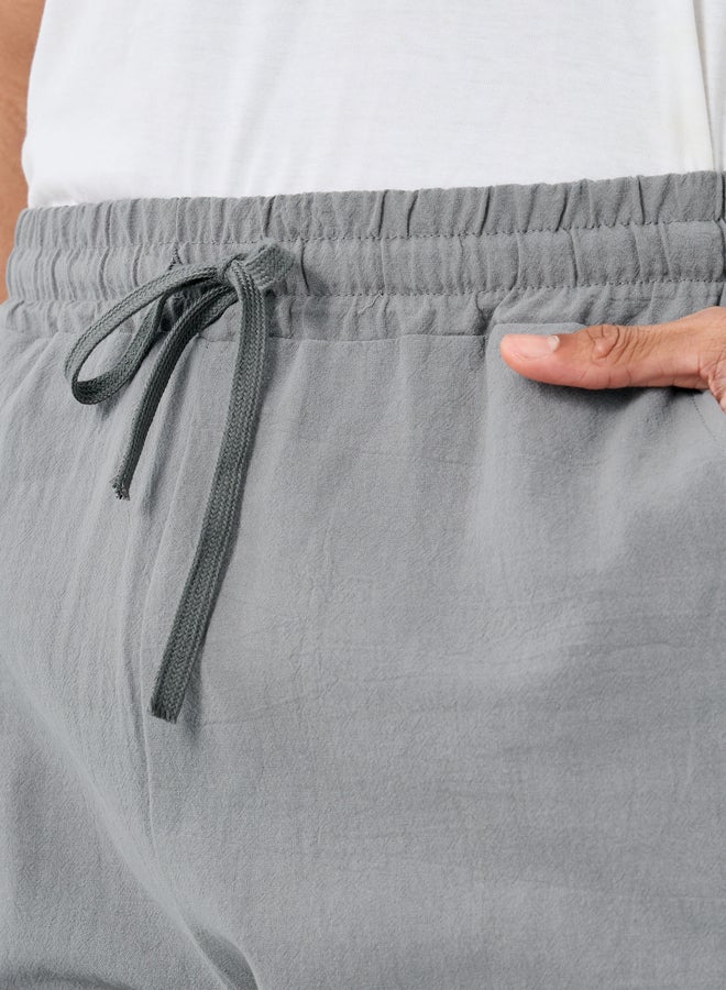 Styli Relaxed Fit Drawstring Waist Woven Pants - Image 3