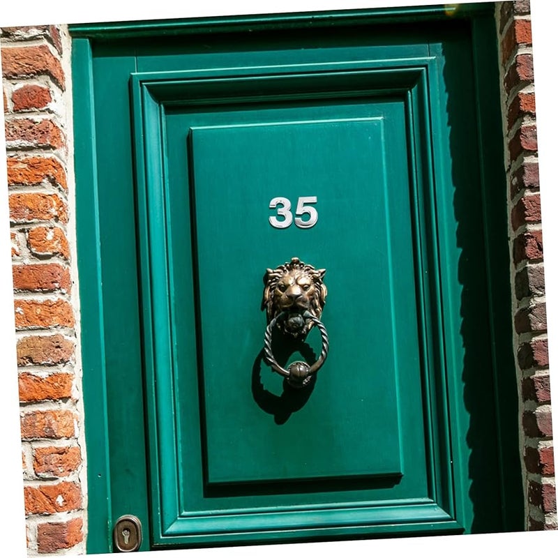 Jojofuny 10 قطعة أرقام صندوق بريد ذاتية اللصق باللون الأسود سهلة التركيب لباب المنزل أو الشقة أو المكتب أو الفندق - Image 4