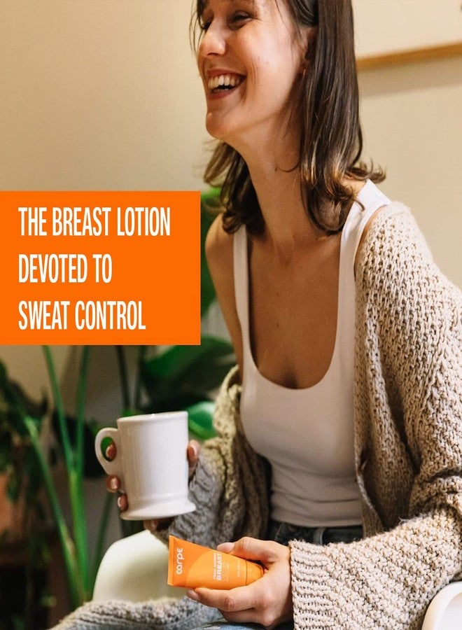 Carpe No-Sweat Breast (Pack of 2) - Helps Keep Your Breasts and Skin Folds Dry - Sweat Absorbing Lotion - Helps Control Under Breast Sweat - Great For Chafing and Stain Prevention - Image 3