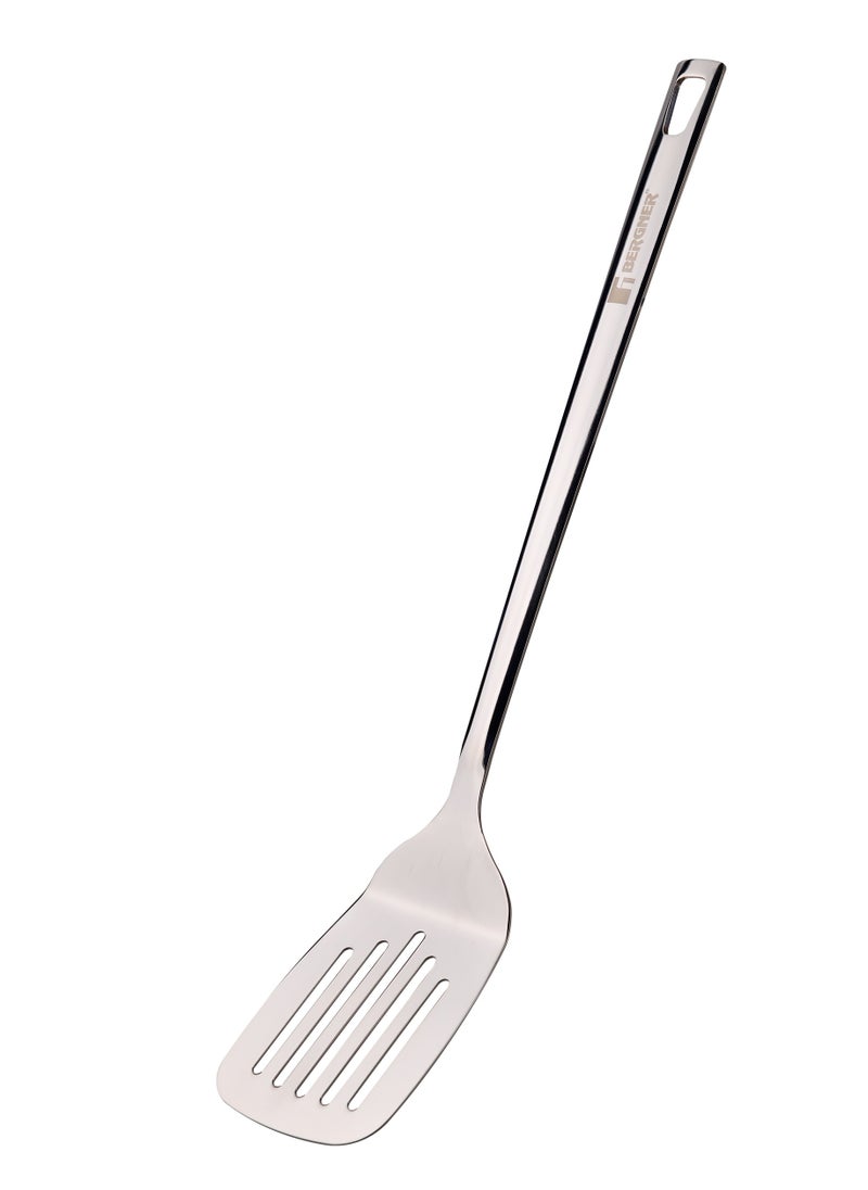 BERGNER SONIDO 18/10 STAINLESS STEEL SLOTTED TURNER 38X8.3 CM, SILVER COLOR, BG38665MM  - Image 2
