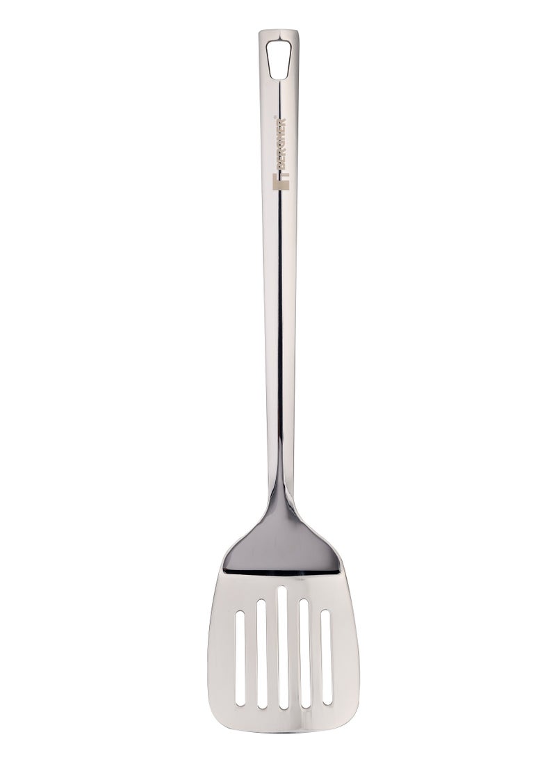 BERGNER SONIDO 18/10 STAINLESS STEEL SLOTTED TURNER 38X8.3 CM, SILVER COLOR, BG38665MM  - Image 1
