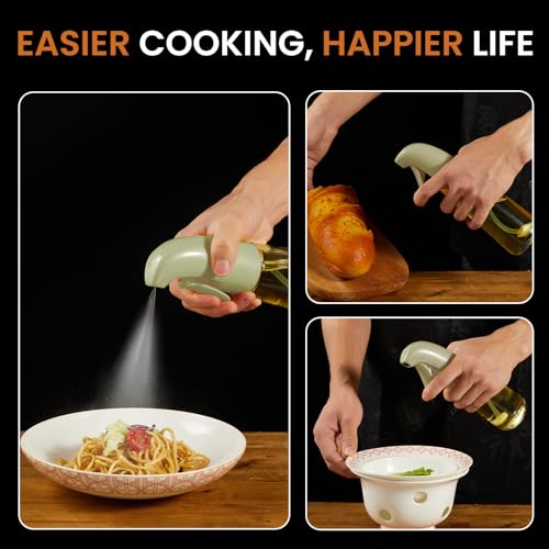 Deziggur Oil Sprayer for Cooking, Olive Oil Sprayer Mister, Olive Oil Spray Bottle for Cooking, Salads, BBQs and More (Green) - Image 5