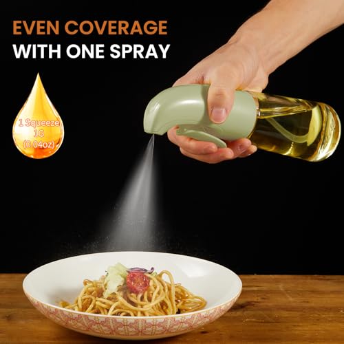 Deziggur Oil Sprayer for Cooking, Olive Oil Sprayer Mister, Olive Oil Spray Bottle for Cooking, Salads, BBQs and More (Green) - Image 4