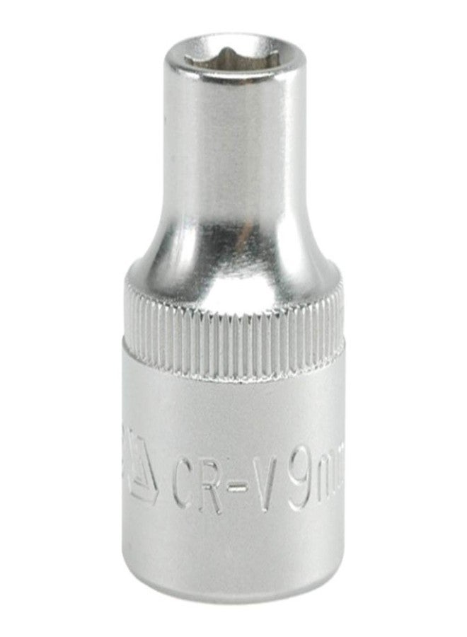 Yato combo Set of 2 Hexagonal Sockets YT-1201(8mm)-YT-1202(9mm) with length of 38mm and 1/2 inch drive made of chromium Vanadium-Pack of 2 - Image 3