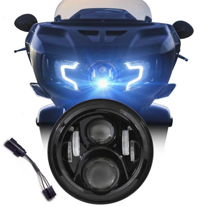 Indian Challenger Black Generation Ii Led Projection Headlight Kit