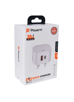 POWER N Wall Charger 30W - PD Fast Chargingشاحن جداري بقوة 30 واط - PD شحن سريع  - Image 2