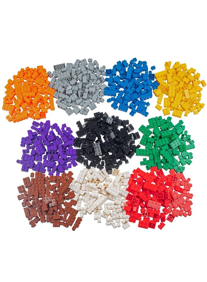SCS Direct Building Block Bricks Set Of 1000 Pc Bulk Set10 With 54 Roof Pieces Compatible & Tight Fit With All Major Brands Great For Activity Tables Creativity & School Projects  - Image 4
