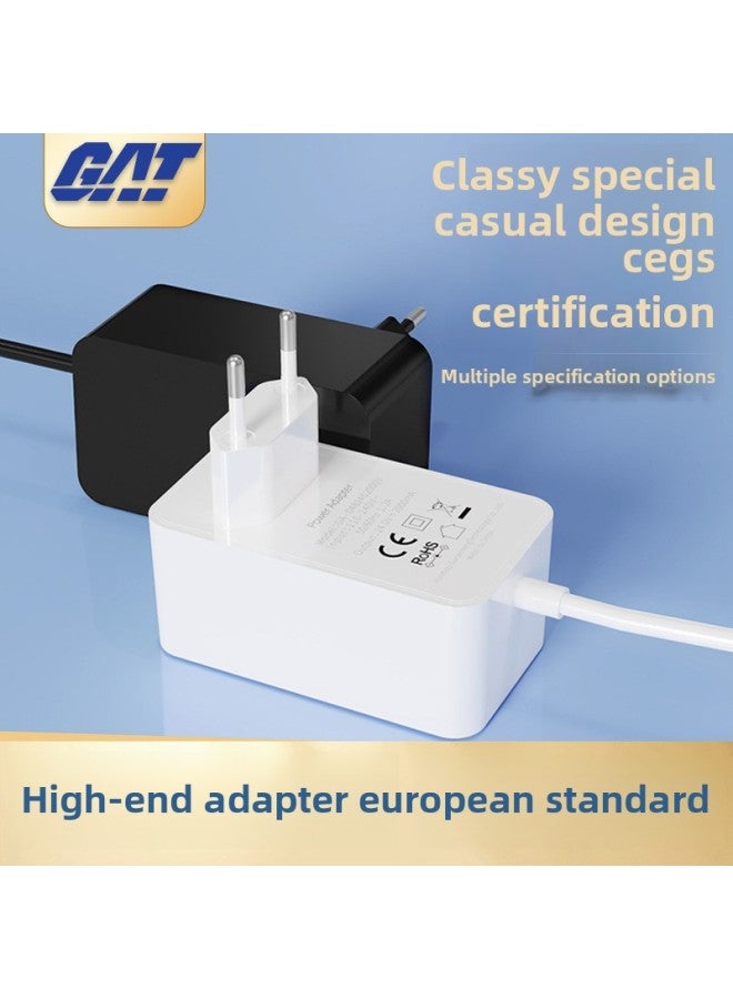 European Standard Power Adapter 12v4aCE Certification High Quality GS Certification Manufacturer Standard 48W Adapter-Color:12V4A European Gauge White-Specifications:DC Head 5.5*2.5