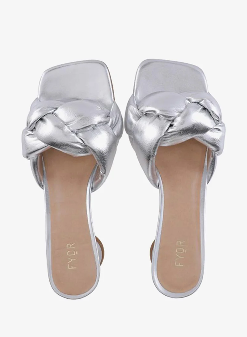 Fyor  Metallic Braided Sandal BSS 058 for Women | Best Price UAE