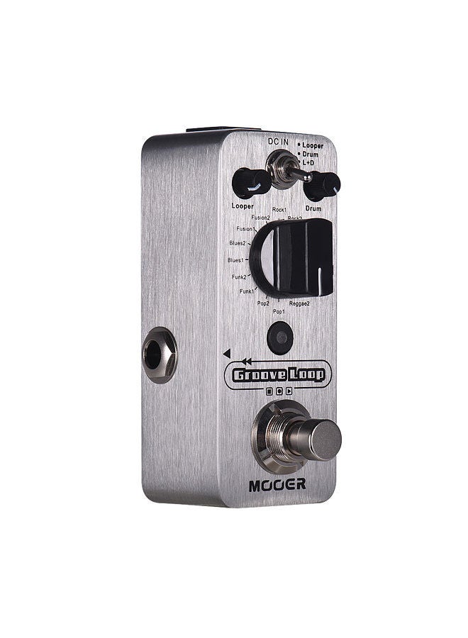 Mooer Groove Loop Drum Machine & Looper Pedal 3 Modes Max. 20min Recording Time Tap Tempo True Bypass Full Metal Shell  - Image 1
