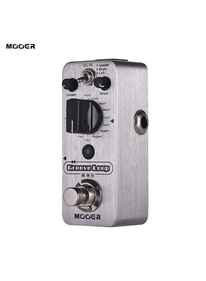 Mooer Groove Loop Drum Machine & Looper Pedal 3 Modes Max. 20min Recording Time Tap Tempo True Bypass Full Metal Shell  - Image 5