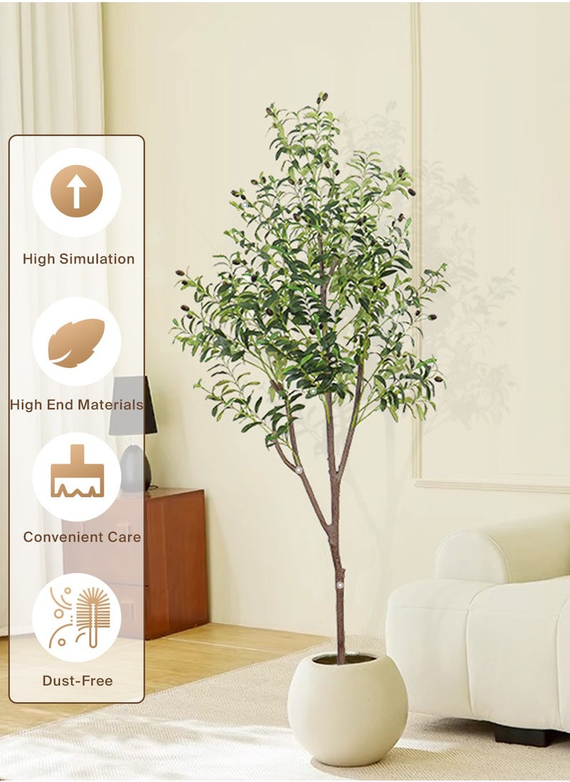 Simulated plant 120cm simulated olive tree disassembly model, portable and easy to appreciate green plants, home landscaping!
