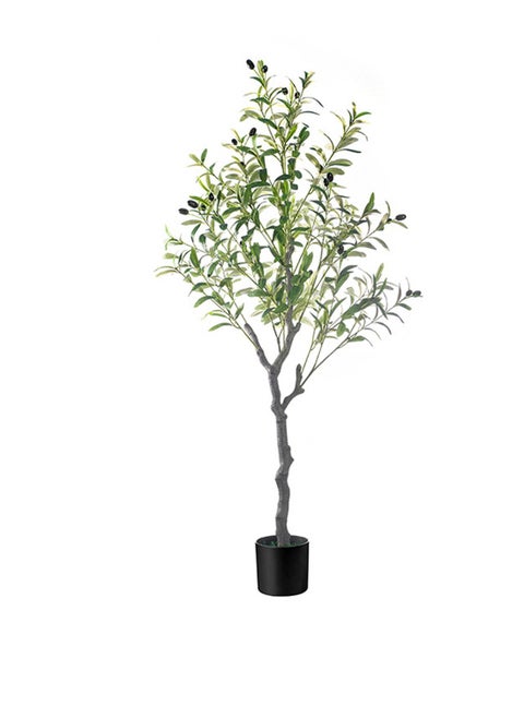 Simulated plant 120cm simulated olive tree disassembly model, portable and easy to appreciate green plants, home landscaping!