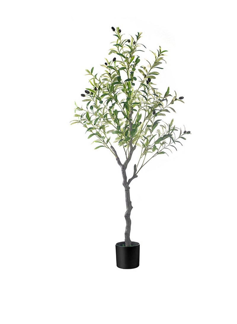 Simulated plant 120cm simulated olive tree disassembly model, portable and easy to appreciate green plants, home landscaping!