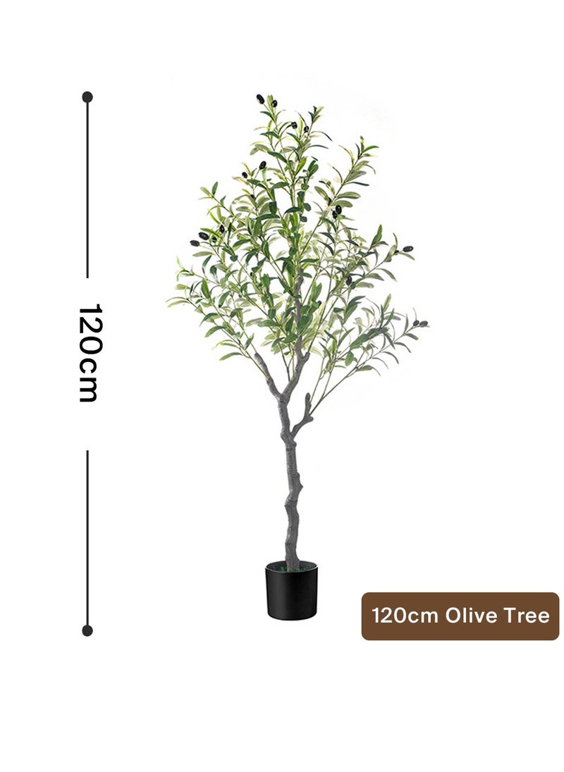 Simulated plant 120cm simulated olive tree disassembly model, portable and easy to appreciate green plants, home landscaping!