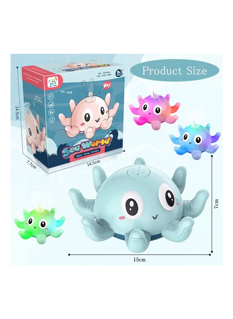 Generic - Bath Toy Baby Bath Toy Water Toy With Light Octopus Bath Toy From 1 to 2 Years Automatic Induction Spray Water Toy Gifts For Baby Children Toddlers - Image 1