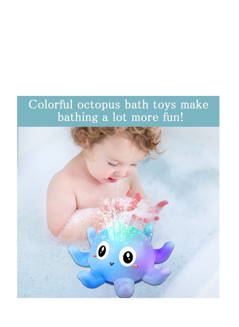 Generic - Bath Toy Baby Bath Toy Water Toy With Light Octopus Bath Toy From 1 to 2 Years Automatic Induction Spray Water Toy Gifts For Baby Children Toddlers - Image 1