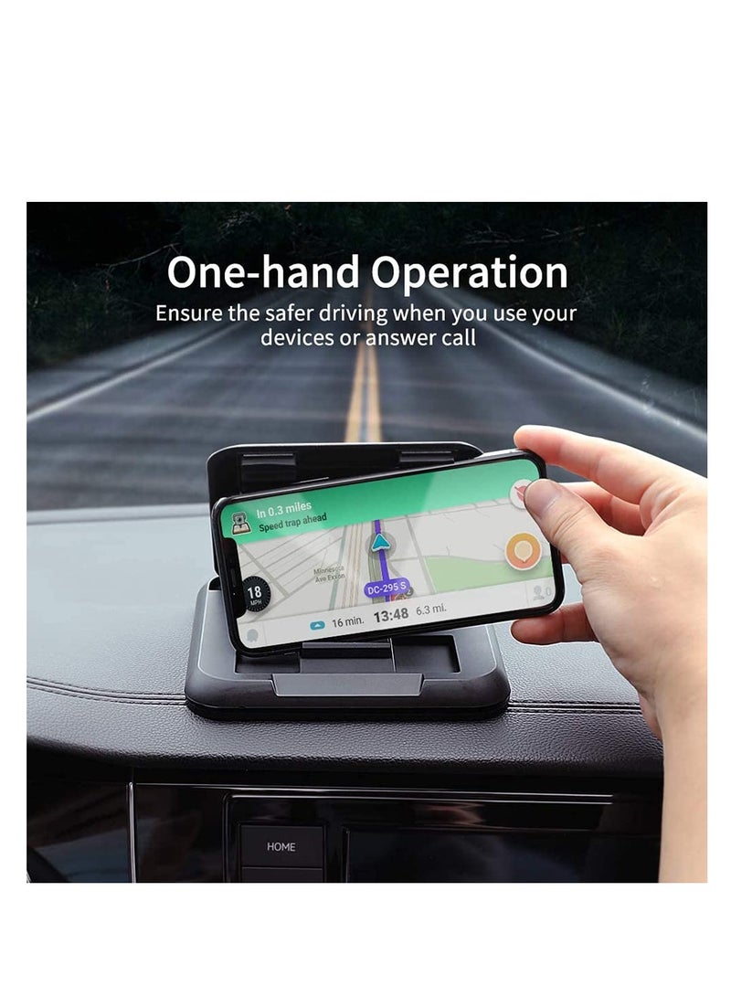 SYOSI Phone Car Holder Mount Dashboard Cell Phone Holder for Car Universal Anti-Slip Silicone Suction Pad with Universal Mobile Phone Mount Anti-Slip Grip Gel Mat Tablet for Samsung - Image 2