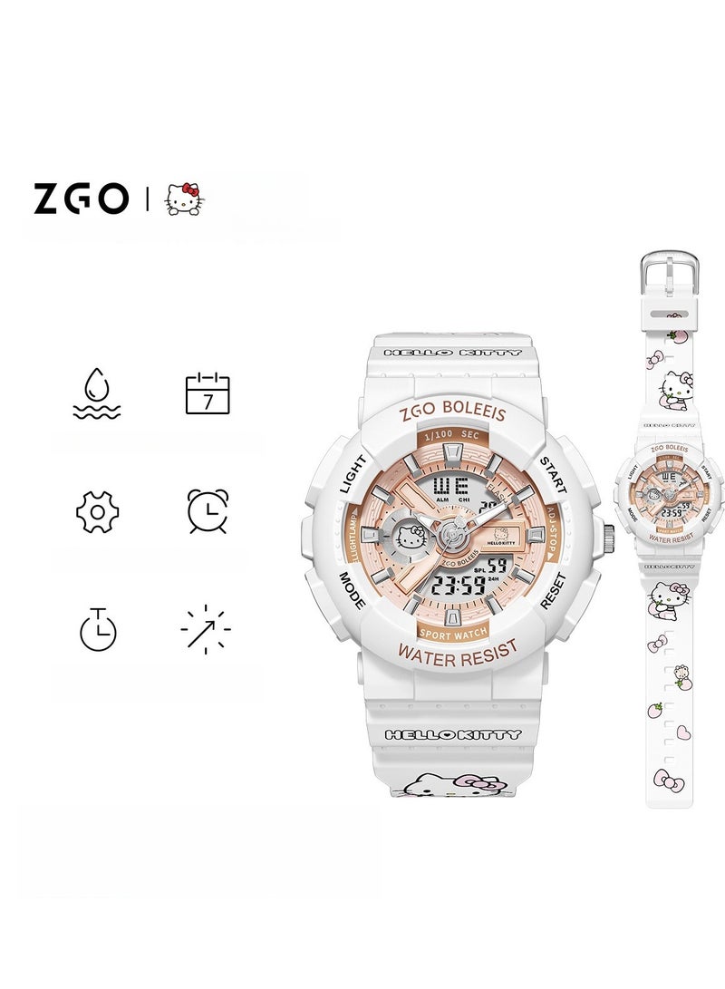 ZGO ساعة أطفال هدية مقاومة للماء ومضادة للسقوط ساعة طلاب رياضية ساعة إلكترونية مضيئة - Image 1