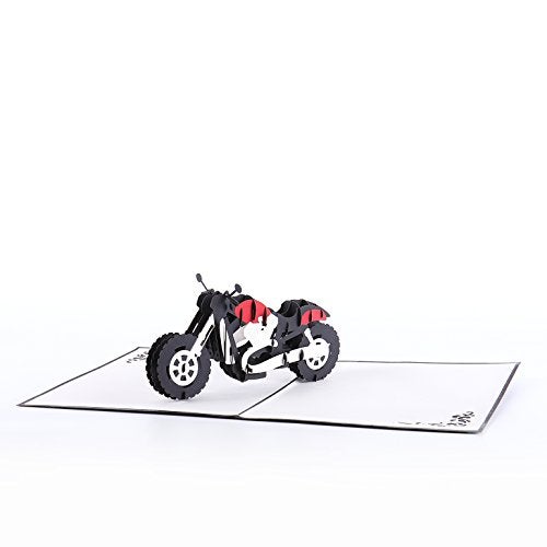 Liif Motorcycle Mania Father's Day Pop Up Card For All Occasions, Birthday, Father's Day Card, Happy Birthday Card For Dad, Boyfriend, Men, Congratulations Card, Retirement Card, Unique Gifts - Image 2