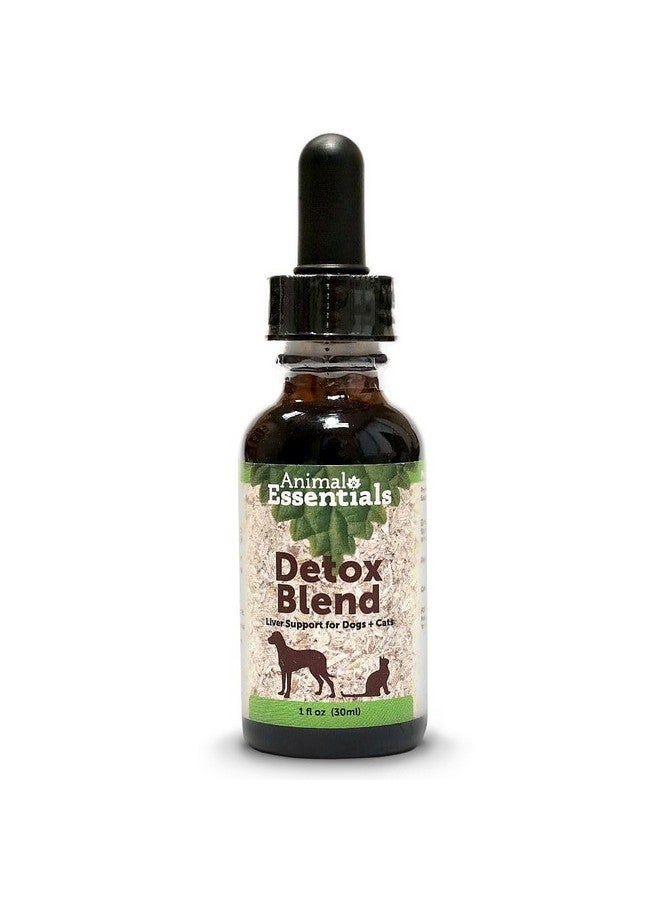 Animal Essentials Detox Blend - Liver Support for Dogs & Cats, Liver Supplement, Herbal Formula, Organic Human Grade Herbs, Vet Recommended - 1 Fl Oz