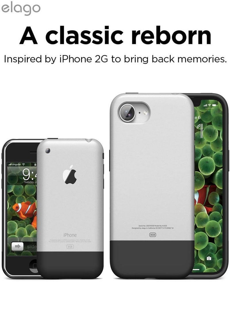 Elago غطاء حماية مغناطيسي لجهاز آيفون 16E (2025) متوافق مع حماية السقوط MagSafe - فضي أسود - Image 3