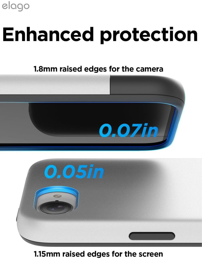 Elago غطاء حماية مغناطيسي لجهاز آيفون 16E (2025) متوافق مع حماية السقوط MagSafe - فضي أسود - Image 5