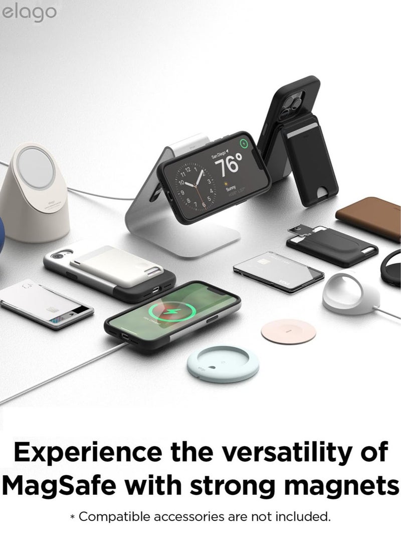 Elago غطاء حماية مغناطيسي لجهاز آيفون 16E (2025) متوافق مع حماية السقوط MagSafe - فضي أسود - Image 4