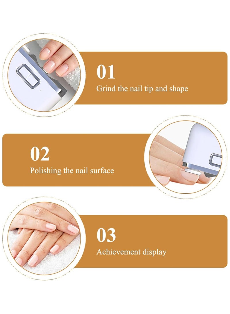 2-Speed Electric Toenail Clipper 2-in-1 Cutting and Grinding Automatic Nail Clipper Rechargeable Fingernail Clippers for Kids Adults Elderly  - Image 3