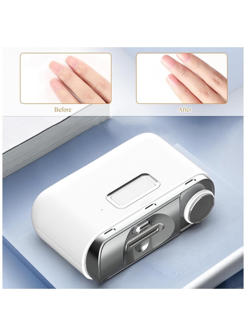 2-Speed Electric Toenail Clipper 2-in-1 Cutting and Grinding Automatic Nail Clipper Rechargeable Fingernail Clippers for Kids Adults Elderly  - Image 4