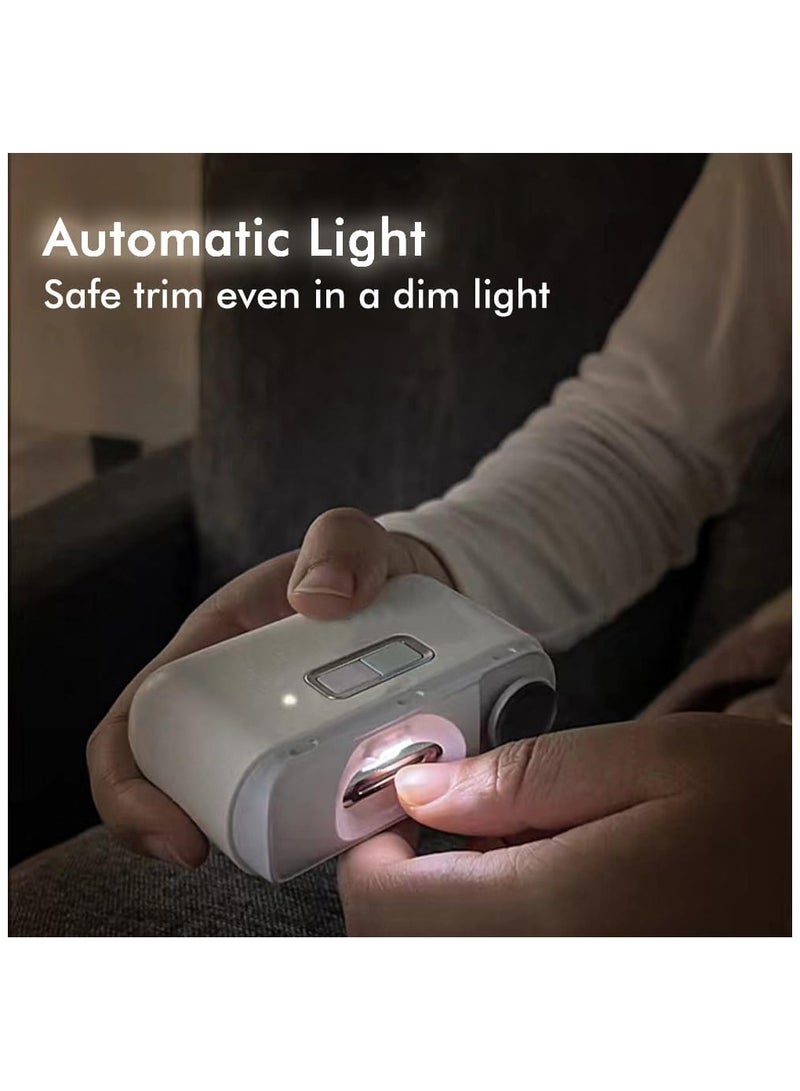 2-Speed Electric Toenail Clipper 2-in-1 Cutting and Grinding Automatic Nail Clipper Rechargeable Fingernail Clippers for Kids Adults Elderly  - Image 5