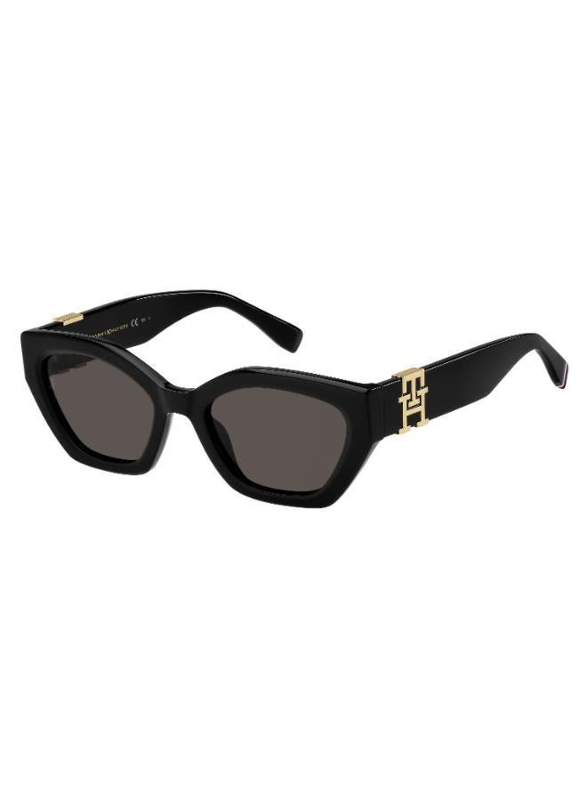 TOMMY HILFIGER UV Protected Sunglasses Black Frame Grey Mirror Lens 54mm  - TH-1979/S-807 - Image 1