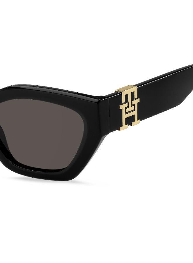 TOMMY HILFIGER UV Protected Sunglasses Black Frame Grey Mirror Lens 54mm  - TH-1979/S-807 - Image 4