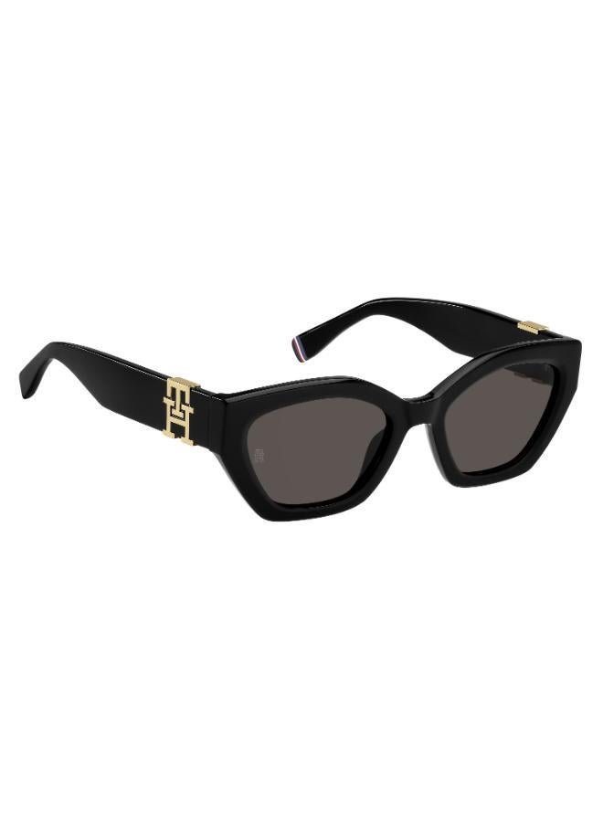 TOMMY HILFIGER UV Protected Sunglasses Black Frame Grey Mirror Lens 54mm  - TH-1979/S-807 - Image 3
