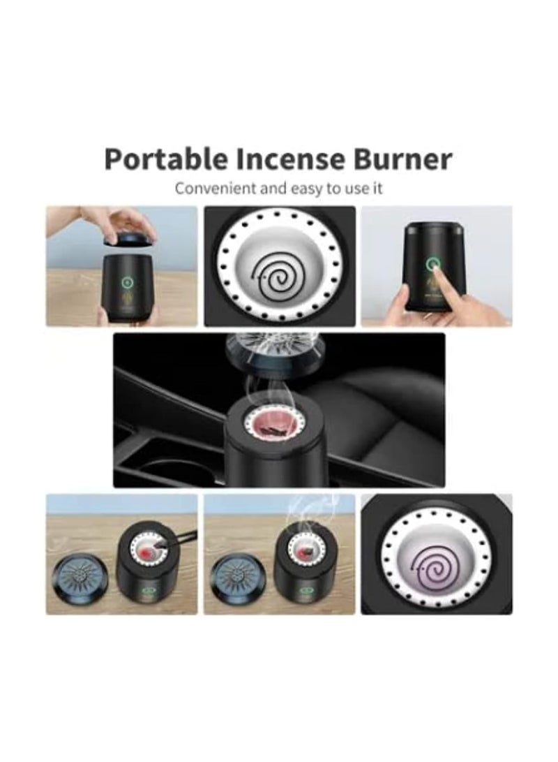 Oud Bukhoor Incense Burner for Car & Home, Mini Size – Ideal for Aromatic Decor & Fragrance Diffusion, Portable USB Type-C Rechargeable  - Image 5