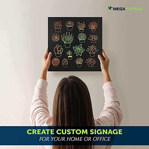 Mega Format Expanded PVC Sheet - 12" X 12" Sintra Rigid Plastic Sheet, PVC Board, Black Plastic Board - 1/4" 6mm Thick (1 Pack) - Black - Image 5