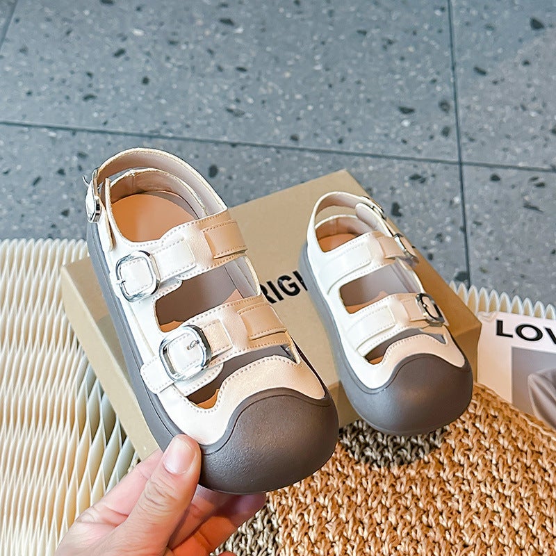 Girls' Closed-Toe Beach Sandals 2025 Soft-Soled Casual Toddler Shoes Breathable Sandals For Boys And Girls Trendy - Image 3