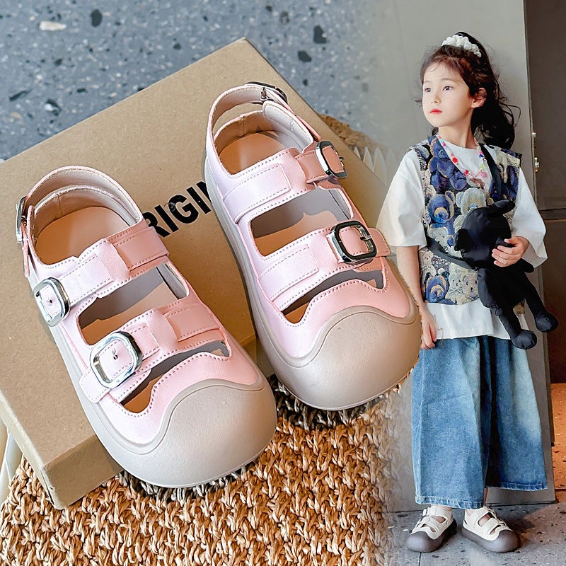 Girls' Closed-Toe Beach Sandals 2025 Soft-Soled Casual Toddler Shoes Breathable Sandals For Boys And Girls Trendy - Image 2