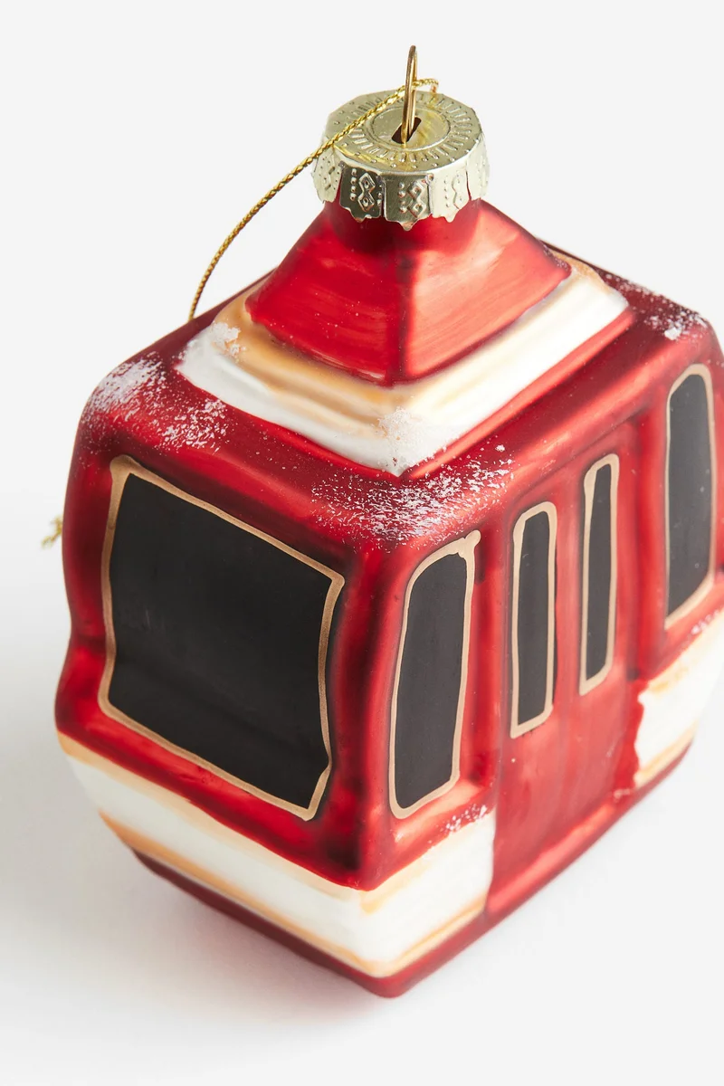 اتش اند ام زينة زجاجية على شكل شجرة كريسماس