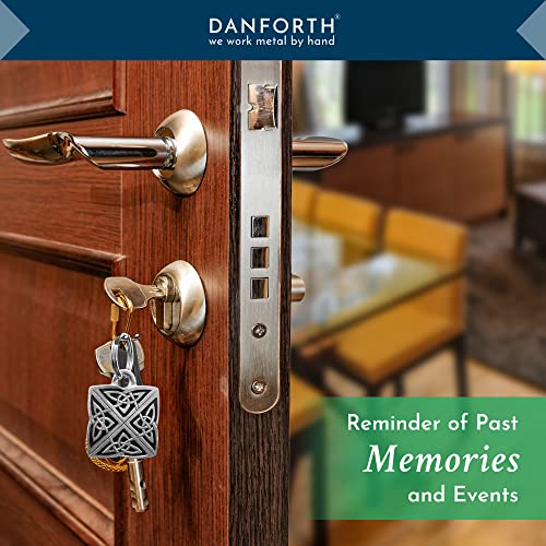 DANFORTH - Celtic Love Knot Keychain – Handcrafted Pewter Irish Keychain For Men and Women - 1 ¼”, Made In USA - Image 4