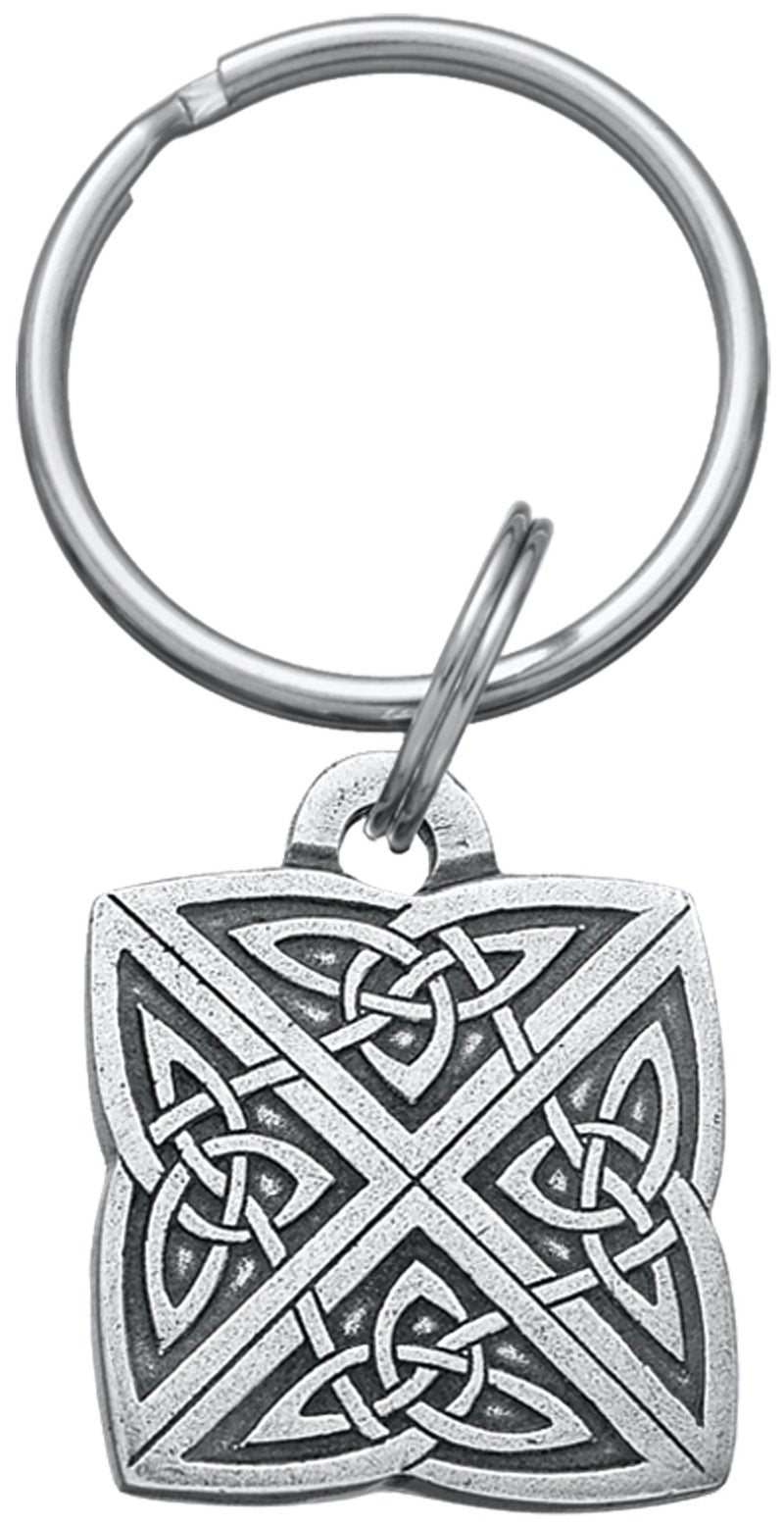 DANFORTH - Celtic Love Knot Keychain – Handcrafted Pewter Irish Keychain For Men and Women - 1 ¼”, Made In USA - Image 1