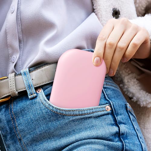 Benbilry Ultra Slim Pocket Mirror with Light, 1X/3X Magnifying LED Compact Travel Mirror with 3-Colored Dimming Lights for Purse, 2-Sided, Handheld, Folding, Portable, Light Pink - Image 3