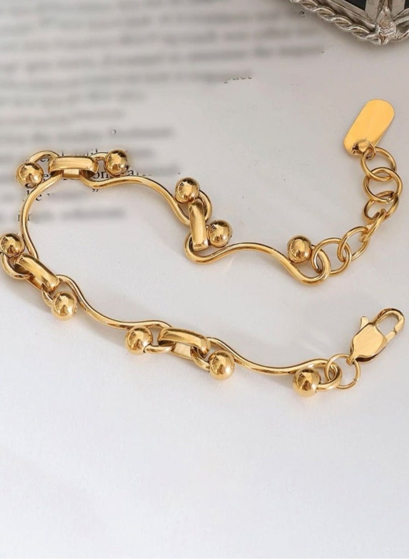 Jewelry 4You 18k Gold Plated Stainless Steel Bracelet - Image 4