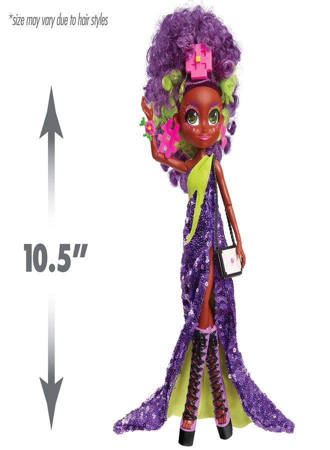 Hairdorables Hairmazing Prom Perfect Fashion Dolls, Kayli, Black and Purple Hair, Kids Toys for Ages 3 Up by Just Play - Image 3