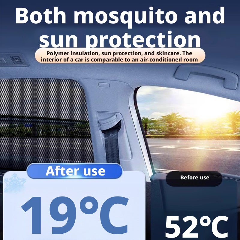 Car Mosquito Net Window Sun Shade Universal Fit - Image 2