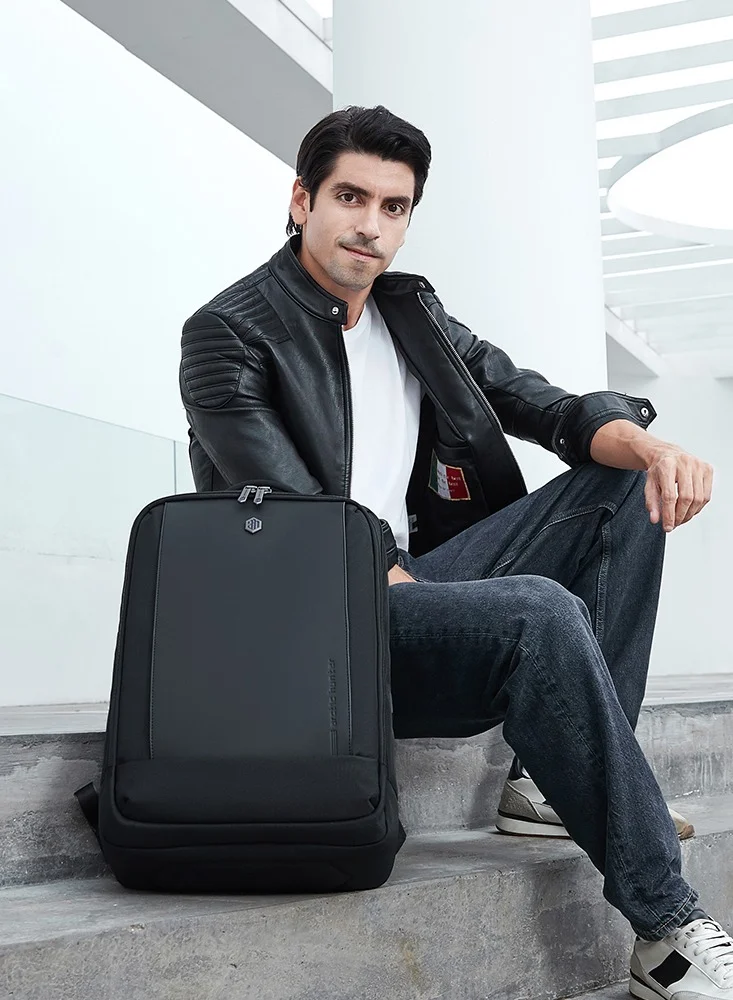 ARCTIC HUNTER Travel Laptop Backpack Slim Durable with Laptop Compartment Water Resistant Casual Hiking Travel Bag for Business College School Students 17 Inch B00550 Black