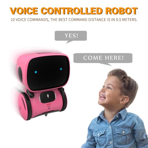98K Kids Robot Toys for Girls and Boys, Voice Control and Touch Sensor Interactive Smart Talking Robots Intelligent Partner and Teacher with Singing, Dancing, Repeating, Toy Gifts for Kid Age 3 and Up - Image 3