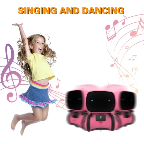 98K Kids Robot Toys for Girls and Boys, Voice Control and Touch Sensor Interactive Smart Talking Robots Intelligent Partner and Teacher with Singing, Dancing, Repeating, Toy Gifts for Kid Age 3 and Up - Image 5