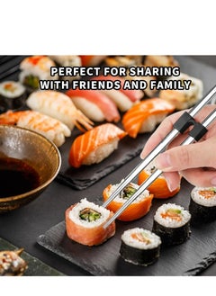 Oasisgalore 10-Piece Reusable Chopstick Helpers, Plastic Training Hinges for Beginners, Kids & Adults.  - Image 4