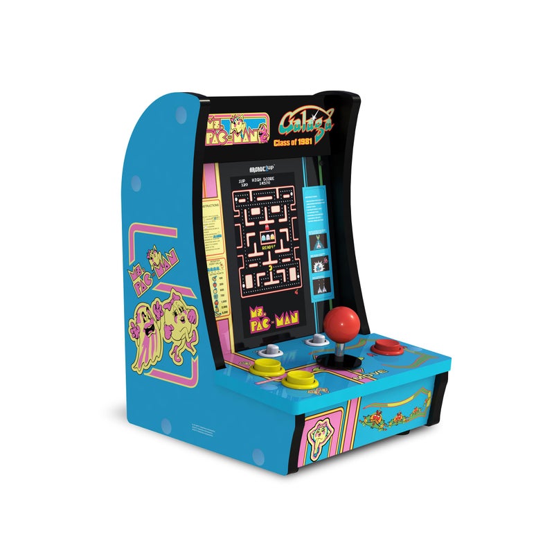 Arcade1Up Class of 81 Ms PACManGalaga Countercade 3 Classic Games Retro Game Console for Home Portable Console with 7inch Screen Tabletop Video Game for Game Room - Image 2